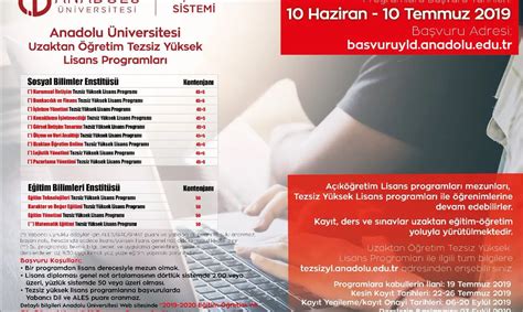 Anadolu üniversitesi tezsiz yüksek lisans fiyatları